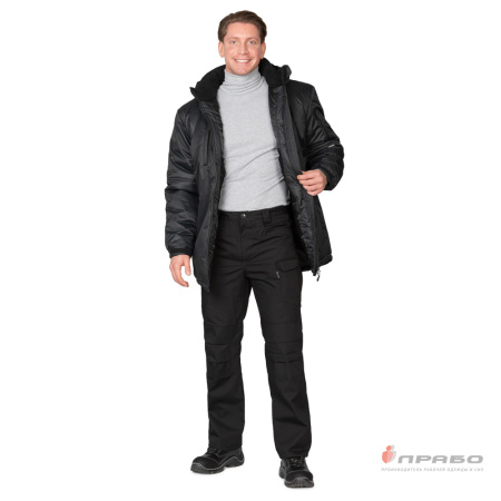 Куртка мужская утеплённая "Вегард" чёрная