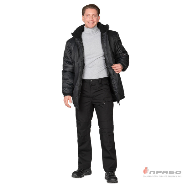 Куртка мужская утеплённая "Вегард" чёрная