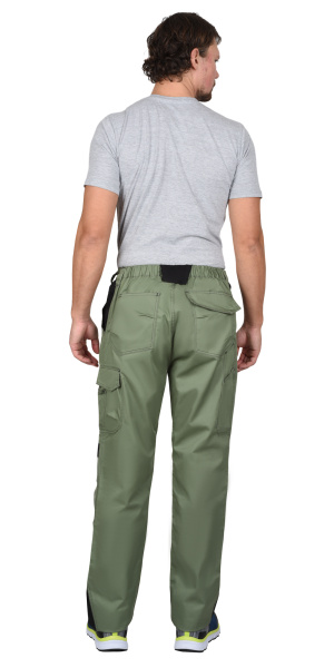 Костюм СИРИУС-ЦИТРИН куртка, брюки, светло-оливковый с черным