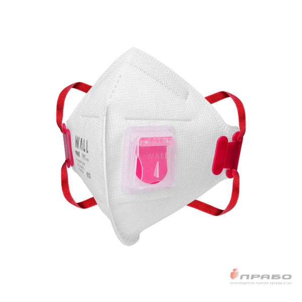 Респиратор Wall  99HK FFP3 NR D с клапаном выдоха арт.19902F