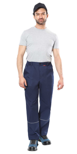 Костюм СИРИУС-МАСТЕР куртка длинная, брюки, синий с черным