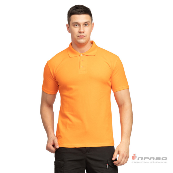 Рубашка "Поло" с коротким рукавом оранжевая