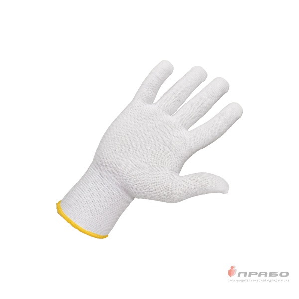 Перчатки бесшовные из нейлона Jeta Safety JS011n (13 класс) белые