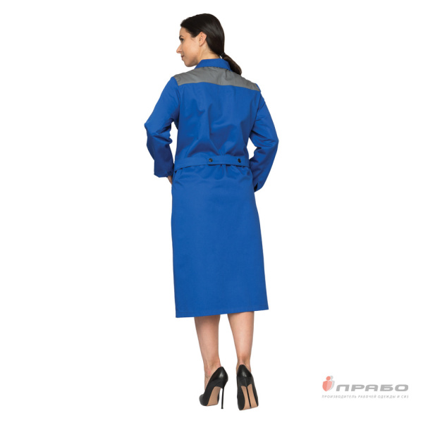 Халат женский "Ф-56" васильковый