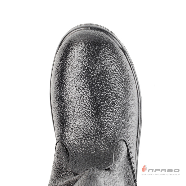 Сапоги "Олимп-15-ОИ" с подошвой ПУ (кожа и винилискожа) чёрные