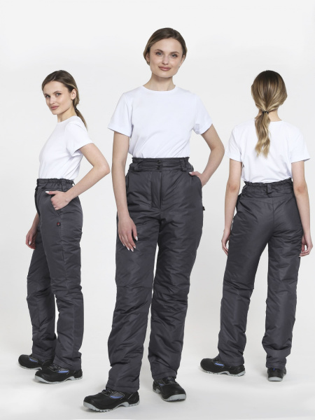 Брюки зимние женские Снежана (тк.Дюспо), т.серый