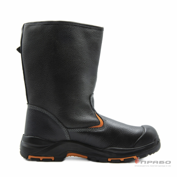 Сапоги "Скорпион Премиум 1304.2ПК" с подошвой ПУ/нитрил с КП чёрные (натуральный мех)