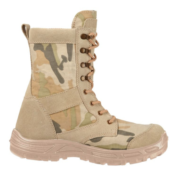 Ботинки с высоким берцем "Энфорсер 101", мультикам бежевый, ПУ