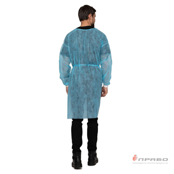 Накидка для посетителя из спанбонда с завязками