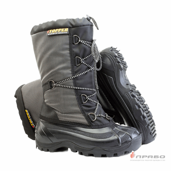 Сапоги зимние комбинированные "Топпер СТУ-033С Сибирь" чёрные