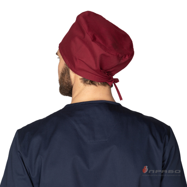 Колпак медицинский бордовый