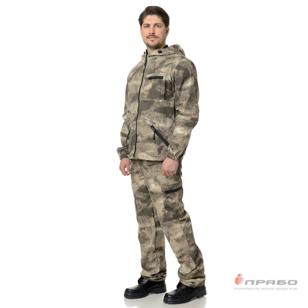 Костюм мужской "Турист" ТиСи КМФ бежевые облака