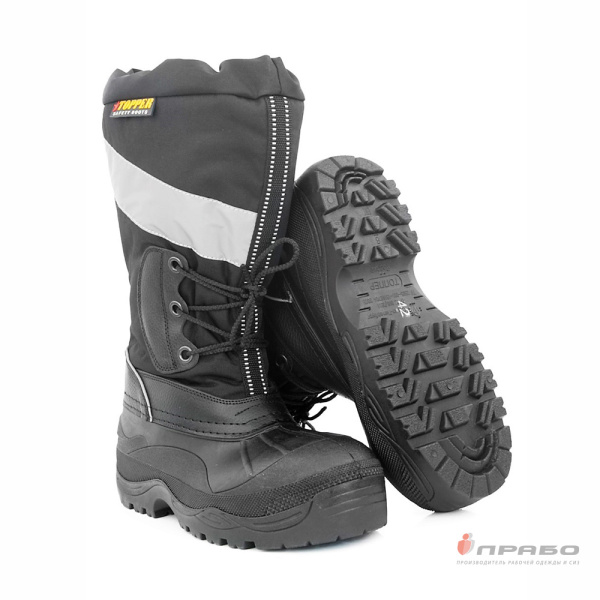 Сапоги комбинированные "Топпер ТХ-021 Тобол" с КП и антипрокольной стелькой чёрные