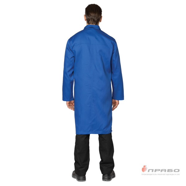 Халат мужской "Ф-8" васильковый