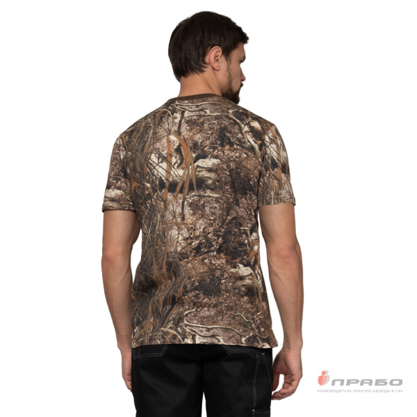 Футболка трикотажная камуфляжная камыш