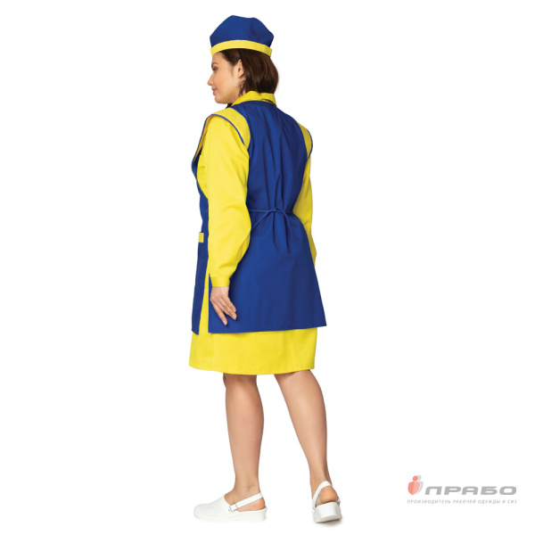 Фартук-сарафан "Солнышко" синий