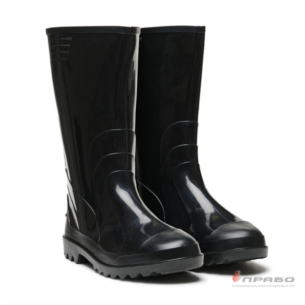 Сапоги мужские демисезонные ПВХ "Дюна 170" чёрные (34 см)