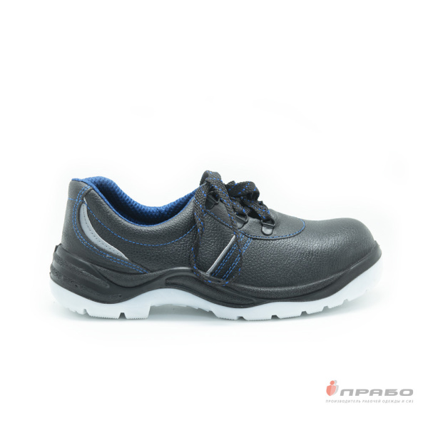 Полуботинки кожаные с подошвой ПУ/ТПУ, МП, чёрные