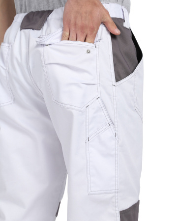 Брюки СИРИУС-ЦИТРИН белый со средне-серым