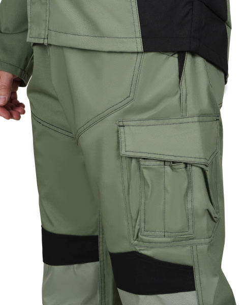 Полукомбинезон СИРИУС-ЦИТРИН светло-оливковый с черным