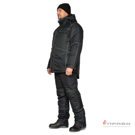 Куртка мужская утеплённая "Викинг" чёрная