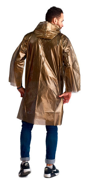 Плащ-дождевик СИРИУС-ЛЮКС на липучке ПВД 80 мкр. пропаянные швы, золотой