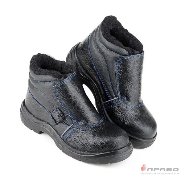 Ботинки Prosafe "Сварщик-24КНМ-1" с подошвой ПУ/нитрил и КП чёрные (шерстин)