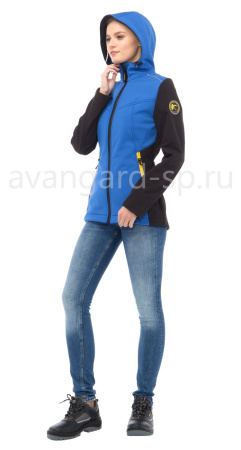 Куртка женская софтшелл "Тайм" с капюшоном