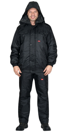 Костюм СИРИУС-ПОЛЮС куртка, брюки черный