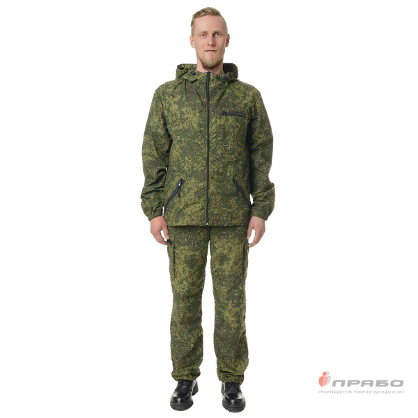 Костюм мужской "Турист" ТиСи КМФ зелёная цифра