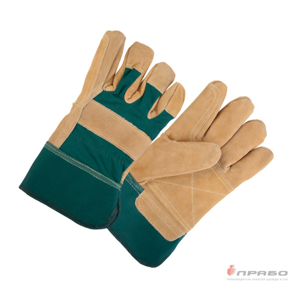 Перчатки комбинированные со спилком утеплённые Jeta Safety JSL501 (флис)