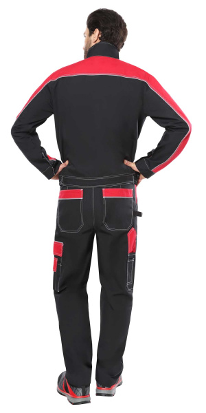 Куртка СИРИУС-АГАТ черный с красным пл. 260 г/кв.м. ВО отделка