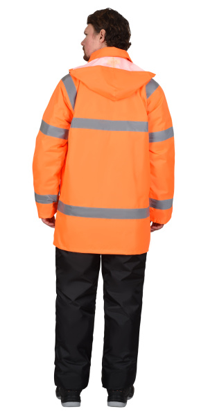 Куртка СИРИУС-АТЛАС утепленная, фл. оранжевый, СОП
