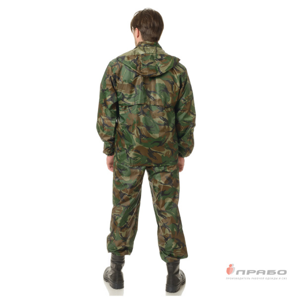 Костюм мужской влагозащитный "Рыбак" камуфлированный (куртка и брюки)