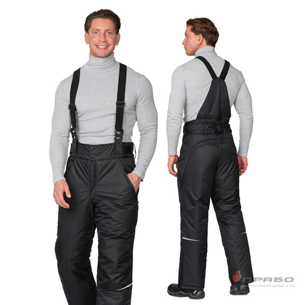 Брюки мужские утеплённые "Сюрвейер" чёрные