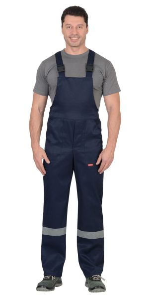 Костюм СИРИУС-СТРОЙГРАД куртка, п/к синий с васильковым СОП 50мм