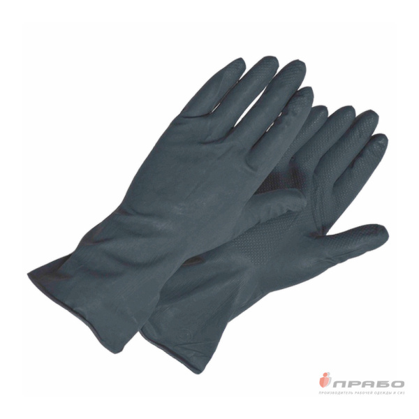 Перчатки каучуковые КЩС тип 1 (для работы с кислотами и щелочами)