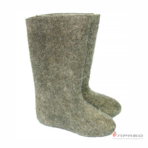 Валенки из валяной шерсти серые