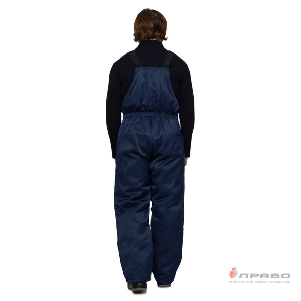 Полукомбинезон мужской утеплённый "Стандарт" синий