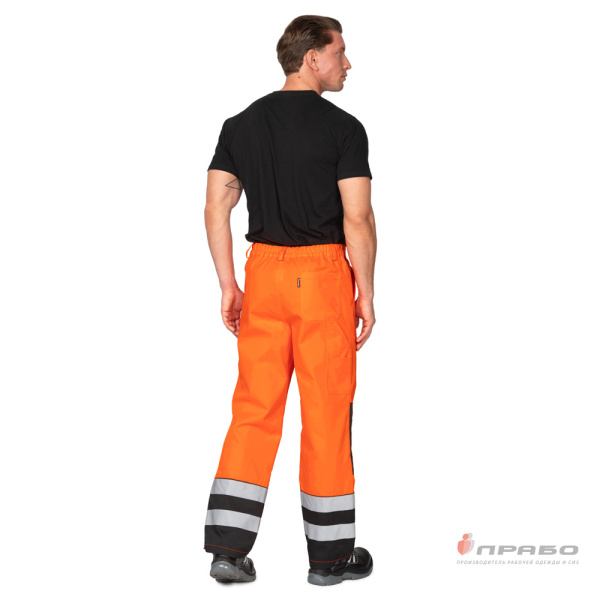 Брюки мужские "Спектр 2М-35" оранжевый/чёрный